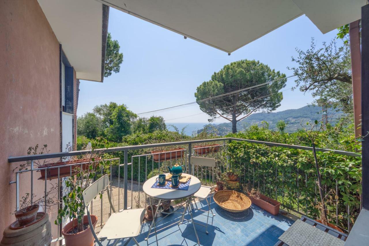 Casa Anna Sea View, Pool, Parking & Wifi Apartment Rapallo Exterior photo